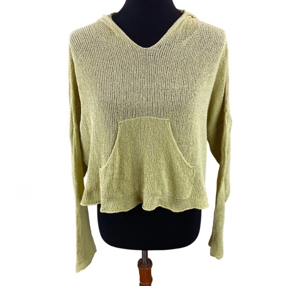 Flax Womens Lightweight Long Sleeve Hooded Sweater Size S/M